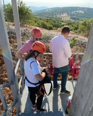 Zipline over Ajloun's Forest Reserve - Jordanian Guests